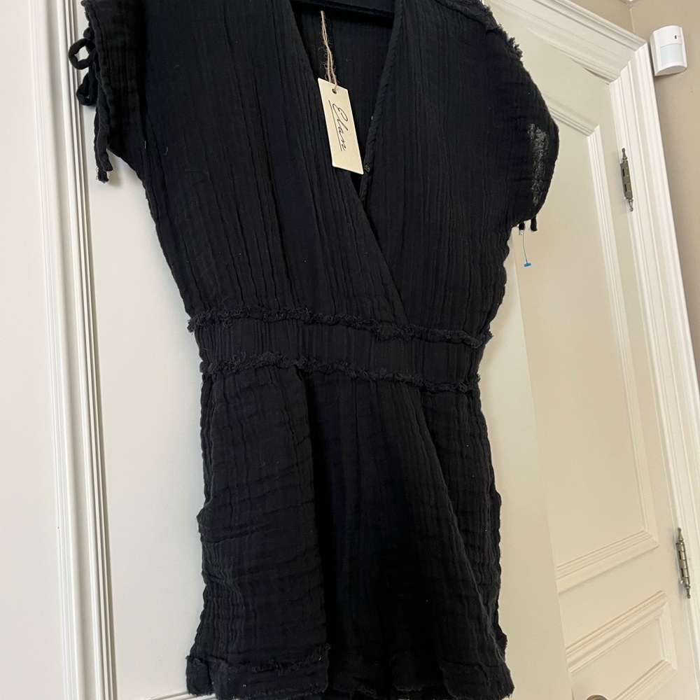 Brand new black Elan Guaze short jumpsuit . - Picture 4 of 7